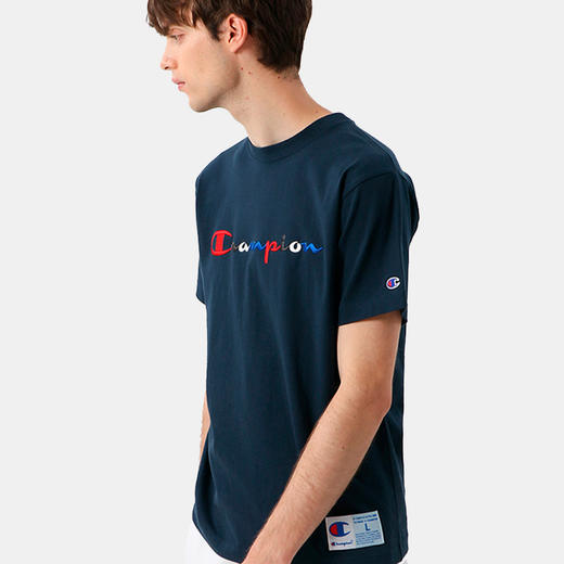 CHAMPION冠军短袖T恤ACTION STYLE LOGO圆领T恤女男同款 商品图0