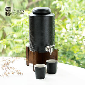 【彼达思】台湾陆宝 NLPS001BK能量禅风品水罐-黑 容量3400ml