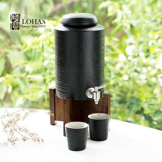 【彼达思】台湾陆宝 NLPS001BK能量禅风品水罐-黑 容量3400ml 商品图0