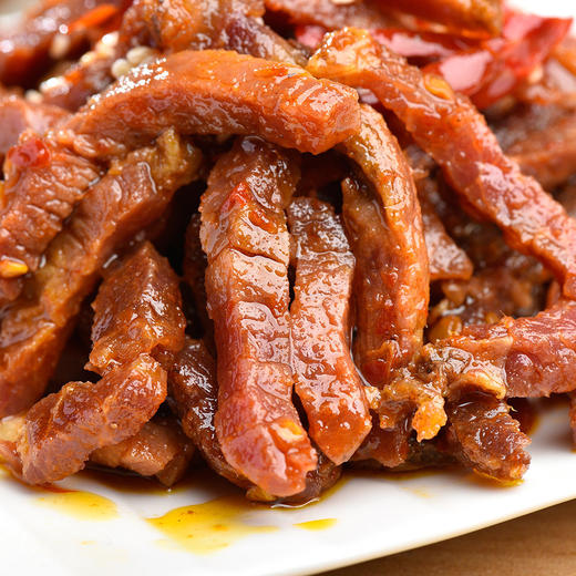 【特色麻辣冷吃牛肉 120g】休闲零食四川香辣即食零食牛肉干 商品图0