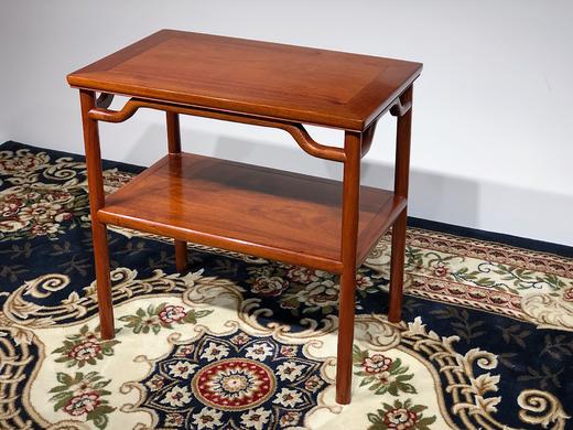 红桥红  家具严选  缅甸花梨(大果紫檀）  【罗锅枨 双层小茶水架】 商品图2