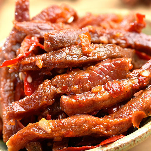 【特色麻辣冷吃牛肉 120g】休闲零食四川香辣即食零食牛肉干 商品图3