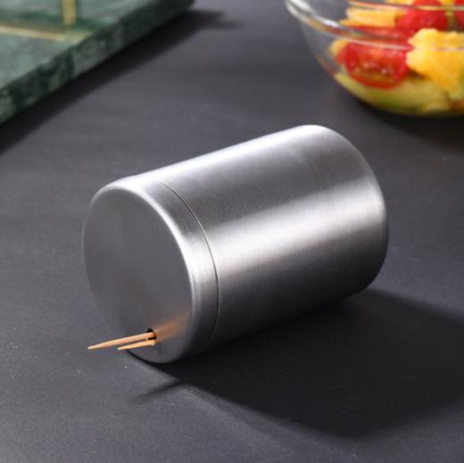 【居家日用】*不锈钢牙签筒居家日用便携牙签盒桶棉签收纳盒棉签桶 商品图2