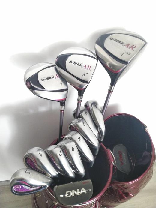 【寄售】kasco D——MAX AR女士二手套杆组 1、3、5号木加#5-P、A、S加1推，共12支 L杆身 加球包 寄售价：3850 商品图0