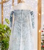 Lalumière鹿·謐| 冰雪公主高定款 蓝色丝绒手工钉珠 春秋 商品缩略图1