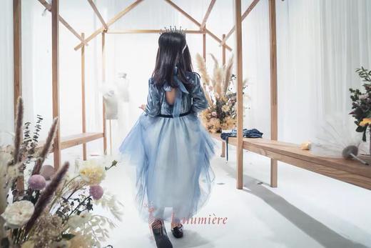 Lalumière鹿· 謐 冰雪公主套装蓝色丝绒长纱裙冰雪女王雪花斗篷 商品图1