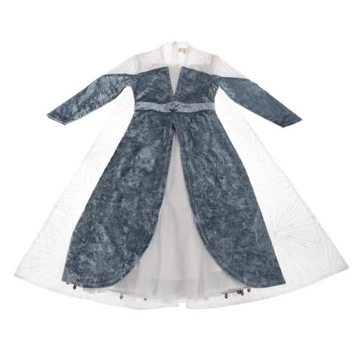 Lalumière鹿·謐| 冰雪公主高定款 蓝色丝绒手工钉珠 春秋 商品图4