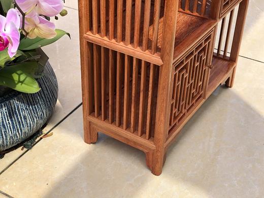 红桥红  家具严选  缅甸花梨(大果紫檀）  【小博古架、茶水架】 商品图6