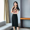 WZNH-9333夏装V领短袖时尚潮流气质舒适连衣裙 商品缩略图3