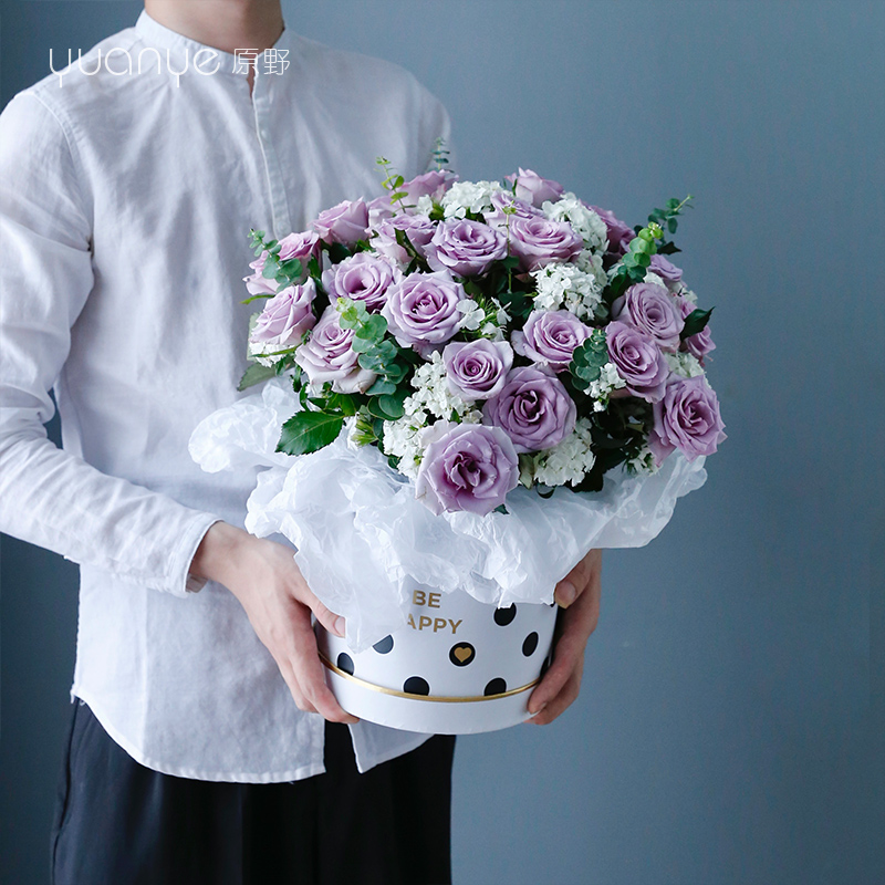 （5款可选）抱抱桶玫瑰花鲜花