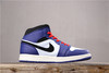 乔丹/Air JoAJ1 aj1 乔丹1代 乔1 乔丹1代中帮系列  乔1中帮扣碎黑勾  白蓝红小闪电 Air Jordan 1 MID 货号：852542-301 乔1中帮白绿凯尔特人 商品缩略图1