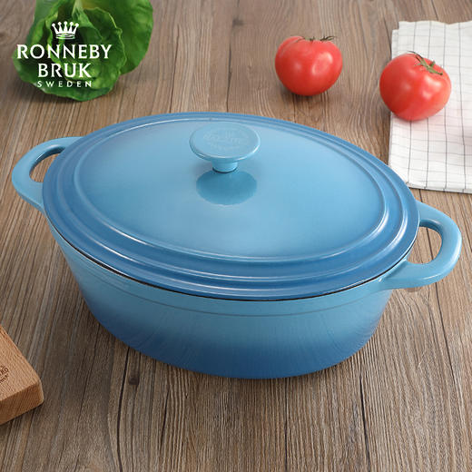Ronneby Bruk瑞典原装进口 椭圆珐琅锅 30CM 4.5L 商品图3