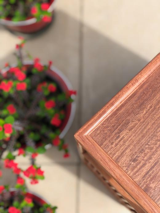 红桥红  家具严选  缅甸花梨(大果紫檀）  【小博古架、茶水架】 商品图3