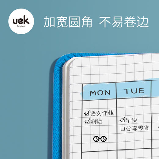 uek笔记本子儿童记事本学生简约日记本子文艺精致错题本空白方格本可爱少女心办公用品商务简约工作记录本子 商品图3