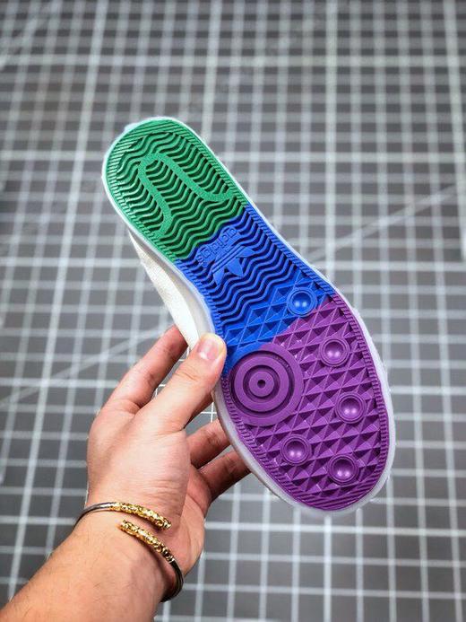Adidas阿迪达斯三叶草鸳鸯果冻边彩虹底男女情侣帆布板鞋鸳鸯FX3795 36-44带半码 商品图2