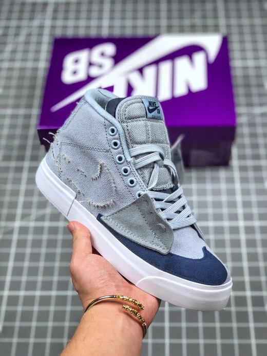 NIKE sb ZOOM BLAZER 男子解构 拆线大钩子板鞋休闲鞋CI3833-100 商品图7