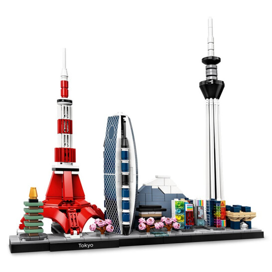乐高lego积木建筑系列东京天际线16岁21051儿童玩具粉丝收藏