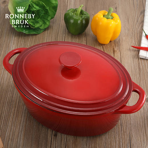 Ronneby Bruk瑞典原装进口 椭圆珐琅锅 30CM 4.5L 商品图4