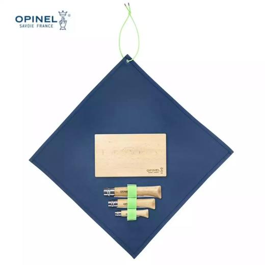 OPINEL法国刀游牧者野餐厨具组合带锯齿刀开瓶器削皮刀菜板餐布 野餐厨具组 商品图4