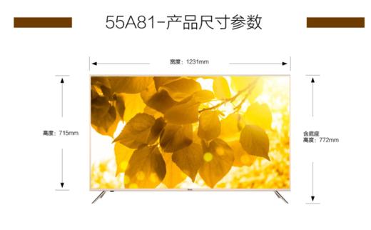 海尔平板电视55A81海尔品牌55英寸 商品图5