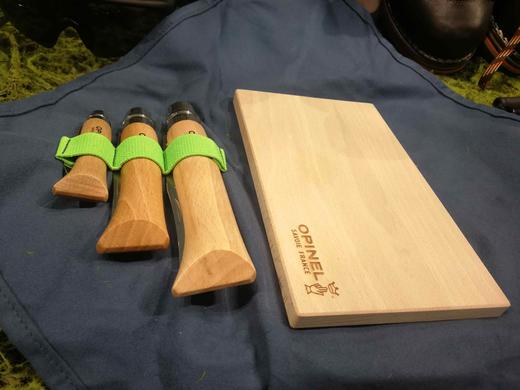 OPINEL法国刀游牧者野餐厨具组合带锯齿刀开瓶器削皮刀菜板餐布 野餐厨具组 商品图2