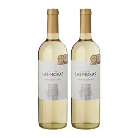 【双支特惠装】阿根廷原瓶进口干白 罗斯摩萨-苏伟浓白葡萄酒 Las Moras Sauvignon Blan 750ml*2