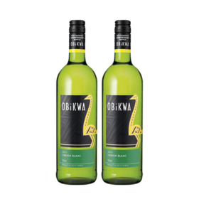 【双支特惠装】南非原瓶进口 奥卡瓦-白诗南白葡萄酒 Obikwa - Chenin Blanc 750ml*2