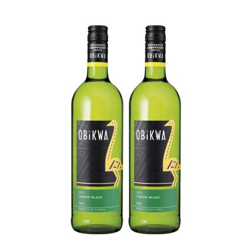 【双支特惠装】南非原瓶进口 奥卡瓦-白诗南白葡萄酒 Obikwa - Chenin Blanc 750ml*2 商品图0
