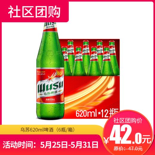 【社区团购】乌苏620ml啤酒（6瓶/箱） 136492 商品图0