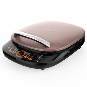 九阳（509220）（Joyoung）煎烤机 煎烤烙饼机 家用多功能电饼铛 双面悬浮煎蛋器 不粘煎烤机JK33-J6 摩卡金