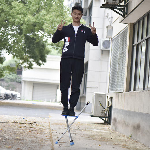 老人铝合金拐杖椅子可坐防滑带灯拐扙老年人多功能手杖带凳子折叠 商品图9