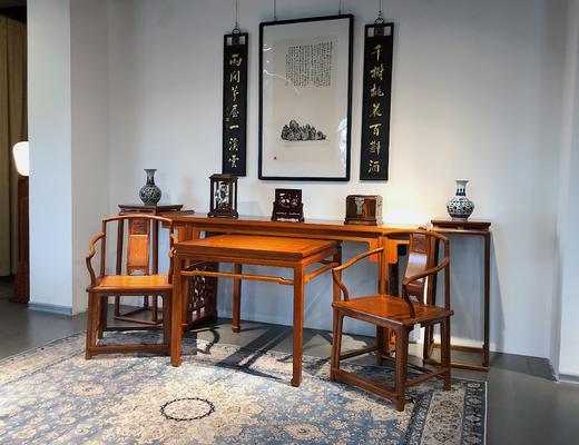 红桥红  家具严选  缅甸花梨(大果紫檀）  【明式中堂六件套】 商品图1