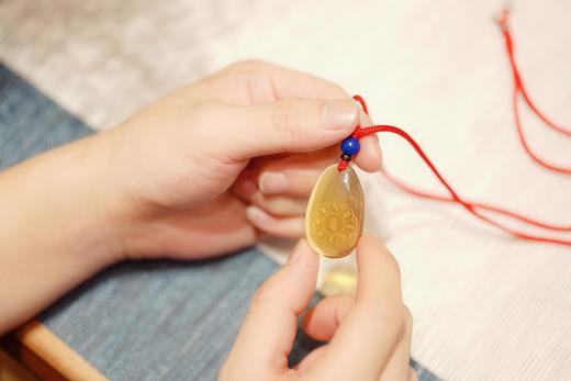 准提神咒·墨西哥蓝珀吊坠 宝宝款 商品图4