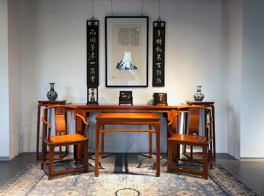 红桥红  家具严选  缅甸花梨(大果紫檀）  【明式中堂六件套】 商品图0