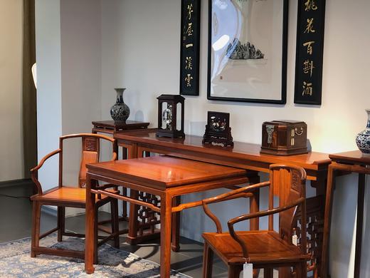 红桥红  家具严选  缅甸花梨(大果紫檀）  【明式中堂六件套】 商品图2