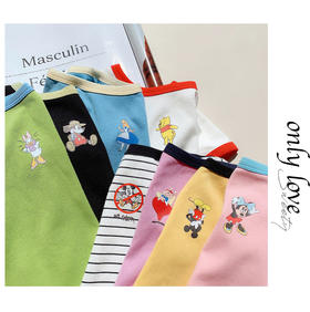 ★网红卡通撞色儿童T恤（货号M08）2件