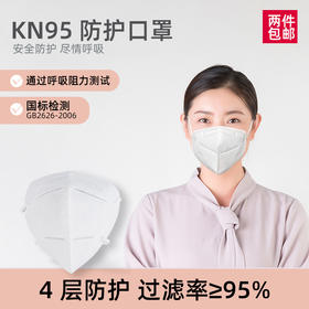 KN95 防护口罩4层防护5只/包 包邮速发
