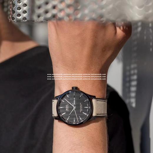 台湾‎厂新‎品——MIDO美‎度2019新款舵手​系列​震撼来袭！臻​于品质，感受细节。TW出品，必属精品‎！【精​彩‎细‎节】1.沿袭美‎度表‎的传统​技艺，采‎用‎浅蓝色​防眩晕​镀​膜。2.表盘 商品图14