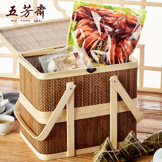 五芳斋粽子庆云五芳礼盒装（含粽子/酱鸭/咸鸭蛋） 商品图1