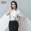 IWY/白色短袖衬衫黑色半裙套装B10236+S10243 商品缩略图0