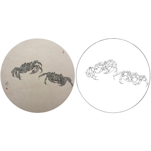 张莉莉没骨画工笔花鸟小品白描底稿 ZA31 商品图0