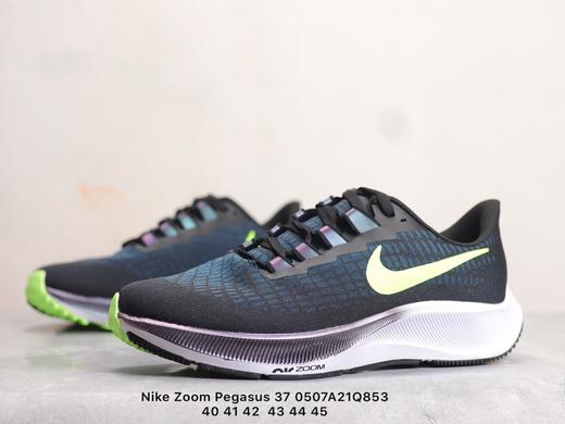 耐克 Nike Zoom Pegasus 37 登月37代 针眼网纱透气缓震疾速跑鞋白深灰白黄白绿黑绿白银深灰浅蓝黑蓝黑白 商品图4