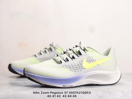 耐克 Nike Zoom Pegasus 37 登月37代 针眼网纱透气缓震疾速跑鞋白深灰白黄白绿黑绿白银深灰浅蓝黑蓝黑白 商品图6