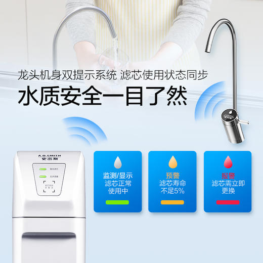 AO史密斯1200M家用自来水过滤厨房净水器反渗透直饮净水机滤芯 商品图1