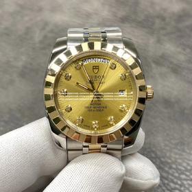 帝陀骏杰系列，18K包金！搭载瑞士eta双历2834机芯 瑞士进口机械ETA2834-2 永不褪色，包金品质，绝对物超所值！！！