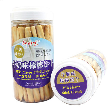 御之味特浓牛奶味棒棒饼干170g/罐 商品图0