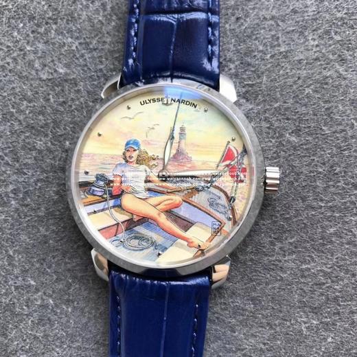 新款巨献 雅典鎏金经典系列！ 雅典有一款让人过目不忘的腕表，是一款限量腕表，可作为收藏佳品.运用十枚为基础，用现代女孩与美人鱼、鲨鱼三者的故事展开主题. 【字面】经过反复试版, 面盘颜色位置与原 商品图12