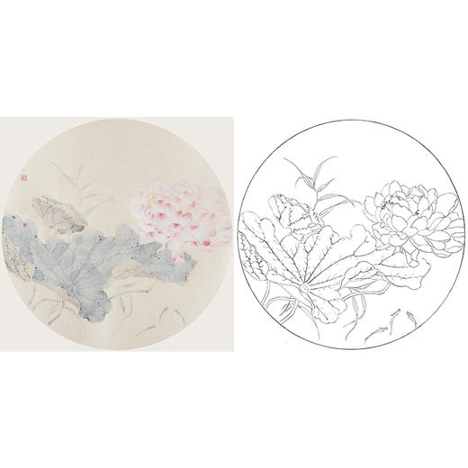 张莉莉没骨画工笔花鸟小品白描底稿 ZA35 商品图0