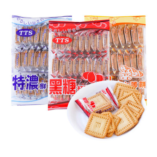恬恬思牌牛奶味薄饼300g/袋 商品图0
