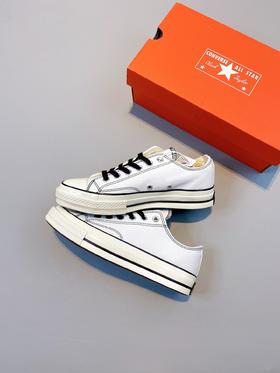 百搭款推荐#Converse二次元来袭！ Converse Chunk Taylor 70s 匡威1970 双围条 超软蓝底 二次元 黑白描线 低帮硫化帆布鞋